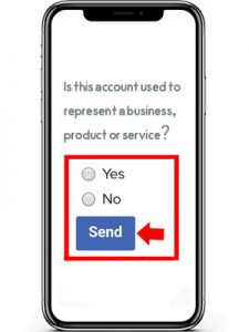انتخاب نوع حساب کاربری برای بازیابی اکانت دی اکتیو در اینستاگرام